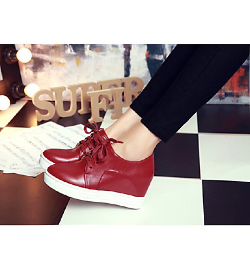 Women's Heels Fall / Winter Wedges PU Outdoor / Dress / Casual Wedge Heel Others Black / Red / White Others