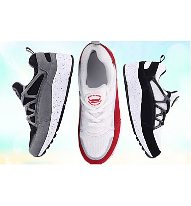 Women's Sneakers Spring / Fall Comfort Suede Athletic / Casual Platform Others / Lace-up Black / Red / Gray Sneaker