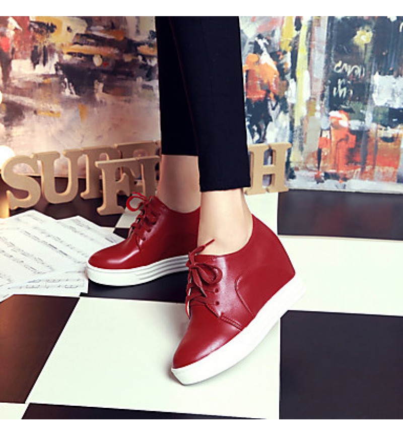 Women's Heels Fall / Winter Wedges PU Outdoor / Dress / Casual Wedge Heel Others Black / Red / White Others