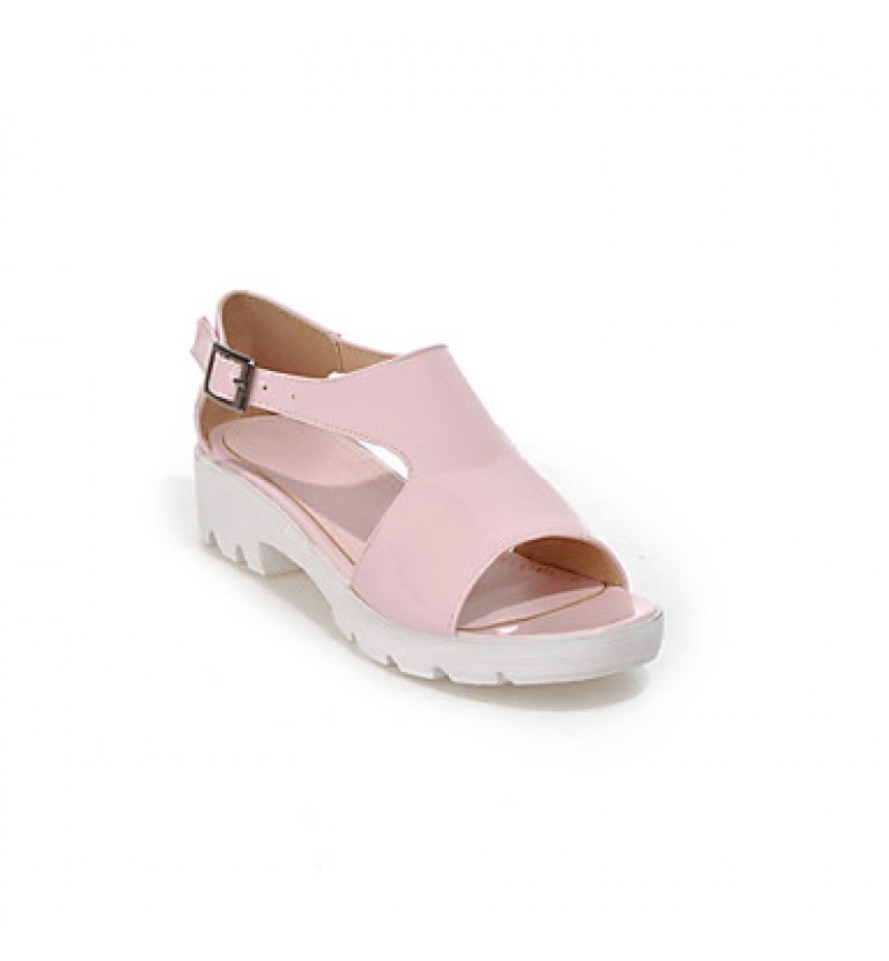 Women's ShoesPlatform Peep Toe / Platform Sandals Outdoor / Dress / Casual Pink / Silver / Gold