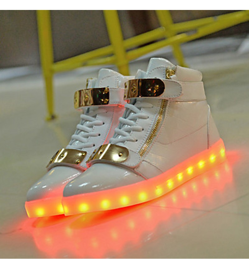 LED Shoes USB Charging Luminous Shoes Women's Casual Shoes Fashion Sneakers Black / Blue / Red / White