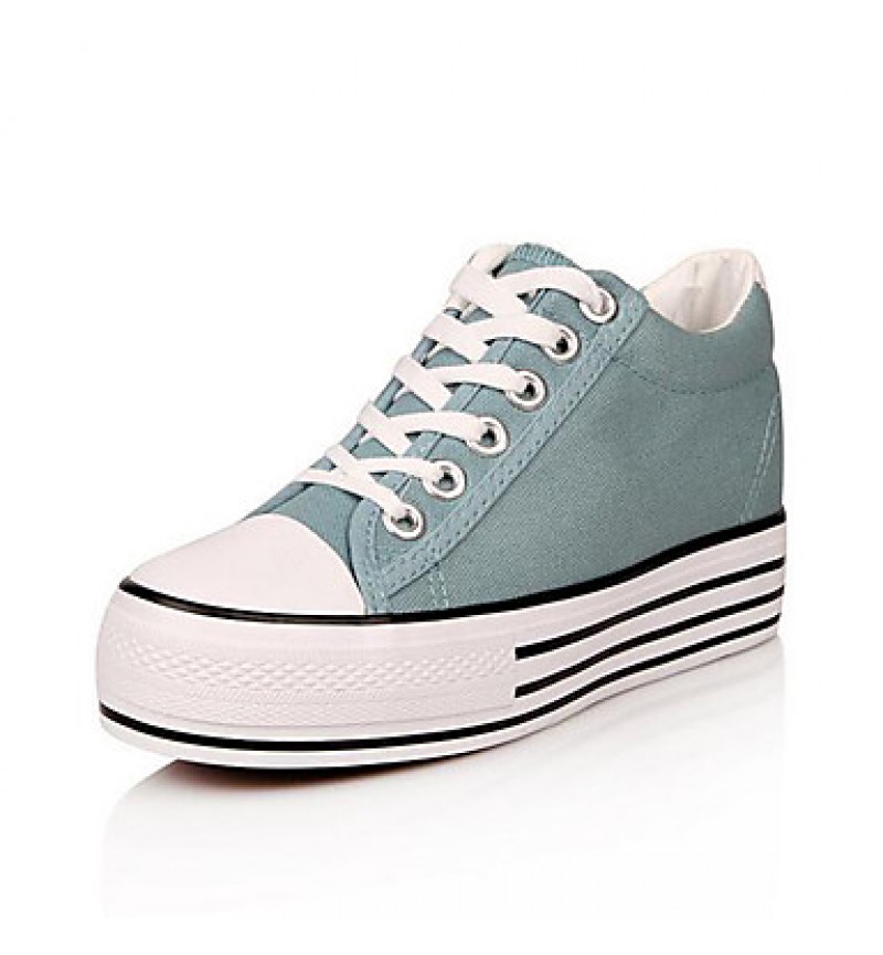 Women's Shoes Preppy Style Canvas Platform Comfort / Round Toe Fashion Sneakers Outdoor / Athletic / Casual