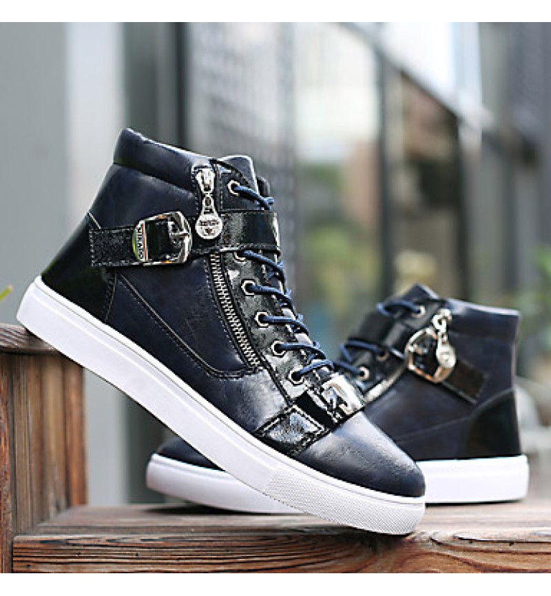 High Help Canvas Fashion Boots Zipper Comfortable Flats  