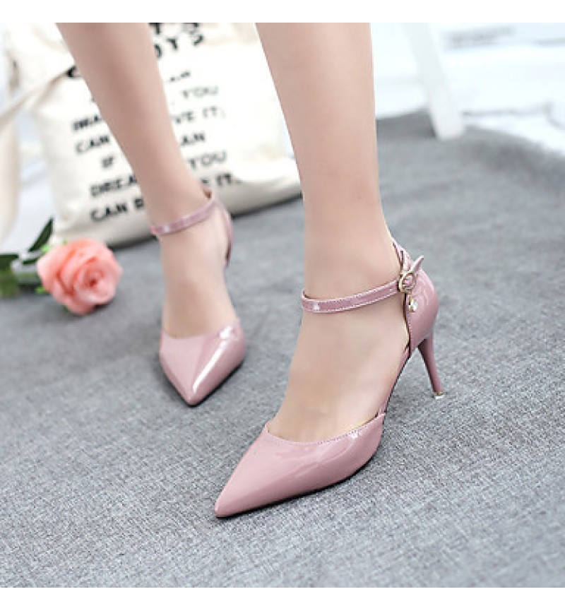 Women's Shoes Stiletto Heel Heels / Pointed Toe / Closed Toe Sandals Dress Pink / Purple / Red / White